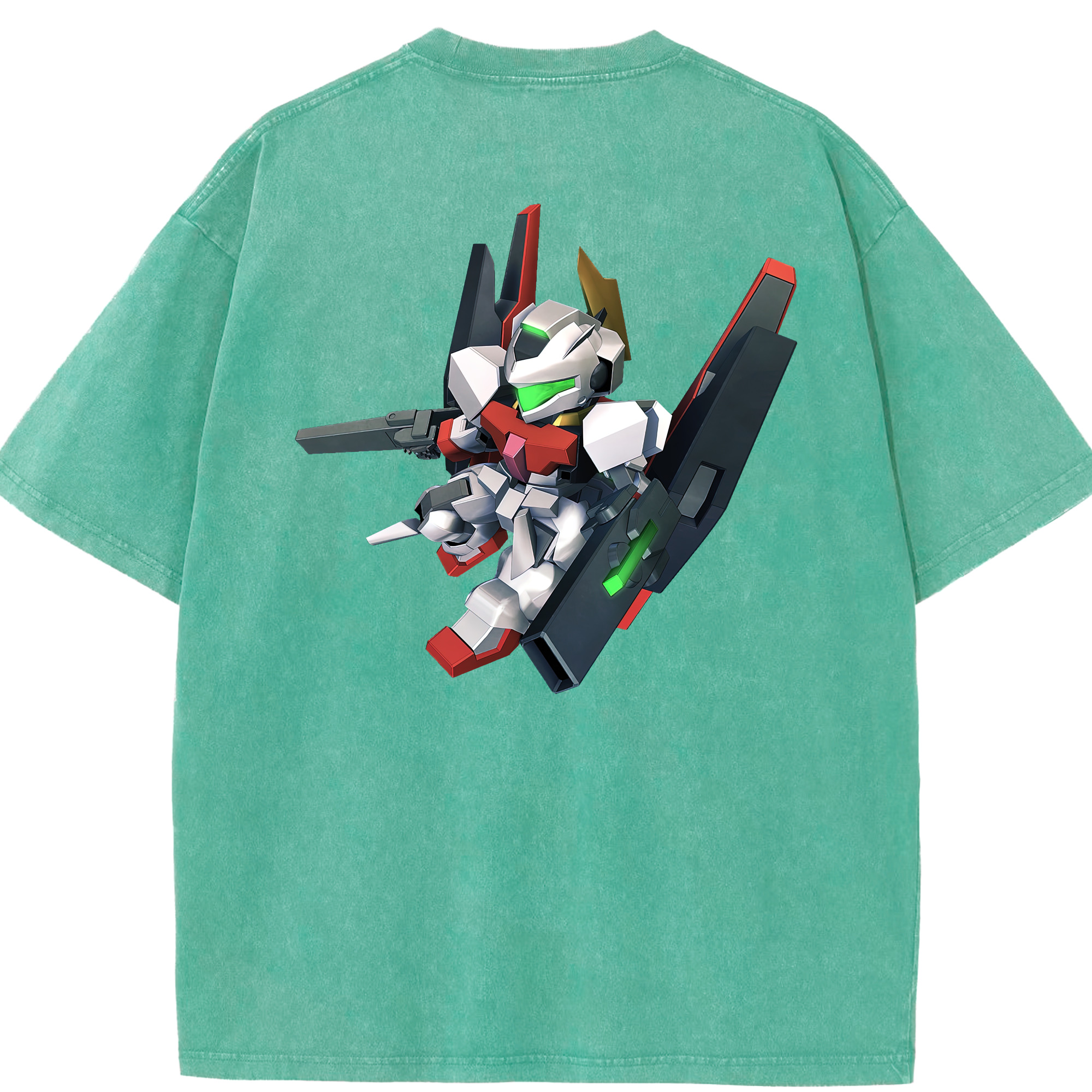 （画像用） 機動戦士ガンダム Mobile Suit Gundam 綿100% ヴィンテージ風 半袖Tシャツ（背面プリント）